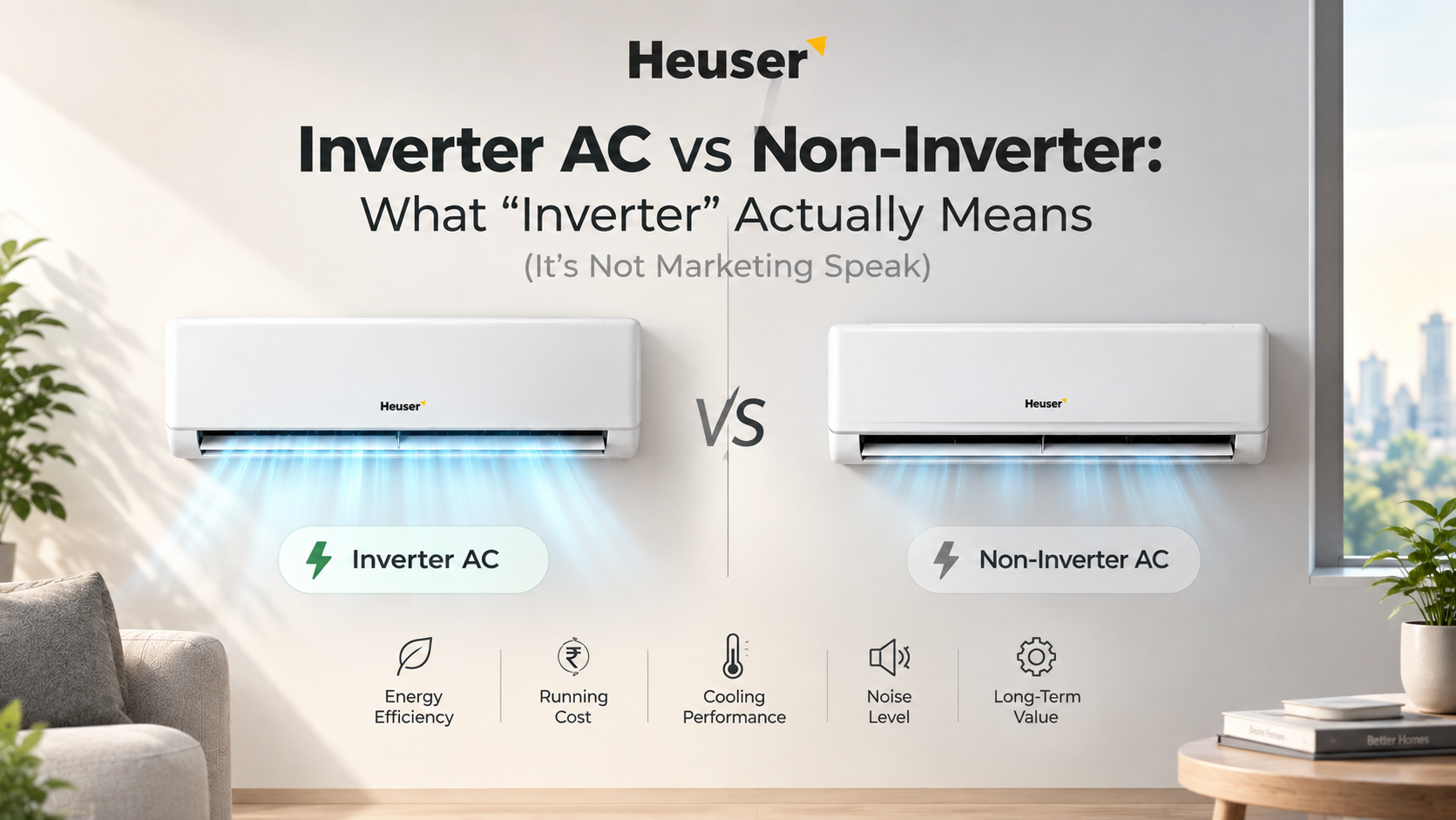 Inverter AC vs Non-Inverter: What "Inverter" Actually Means (It's Not Marketing Speak)