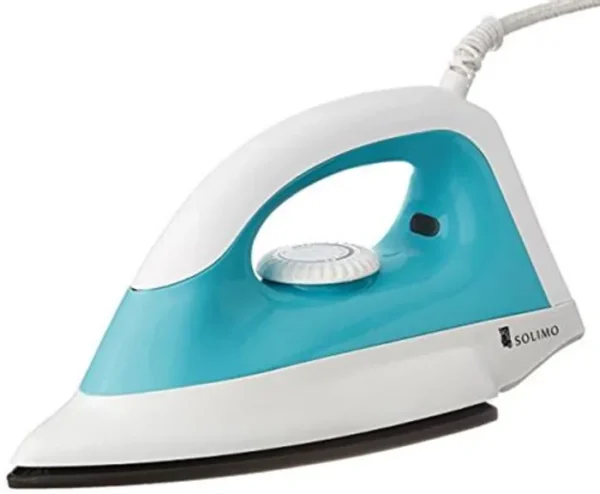 Heuser Delfi 1000-watt Dry Iron (White And Turquoise)